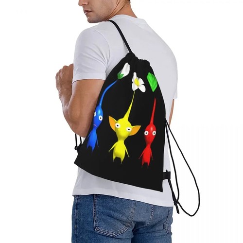 Pikmin Mochilas Bolsas con Cordón Paquete con Cordón Bolsillo Artículos Divertidos Bolso Bolsa para Libros - Imagen 4 de 17