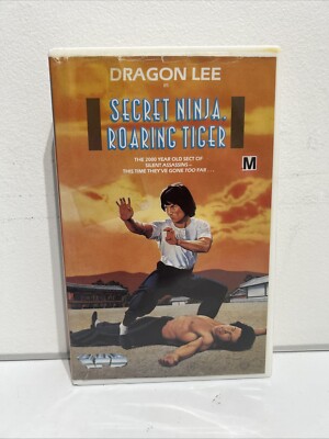 Secret Ninja, Roaring Tiger (VHS) Rare OOP Jack Lam, Dragon Lee, Jang Lee - G/VG