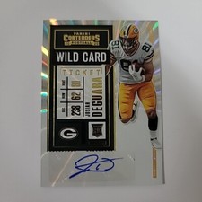 Josiah Deguara Rookie Ticket Auto 2020 PANINI Wild Card CONTENDERS PACKERS RC