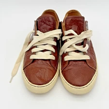 PF Flyers Posture Foundation Sneakers Unisex Size M 10.5 W 12.5 Brown Leather