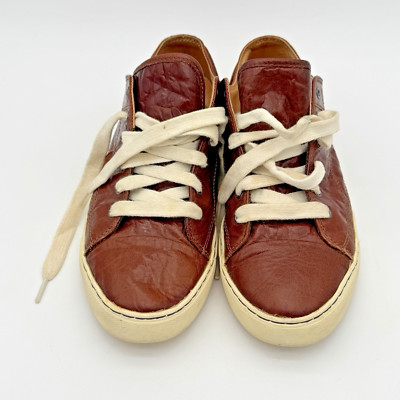 PF Flyers Posture Foundation Sneakers Unisex Size M 10.5 W 12.5 Brown Leather