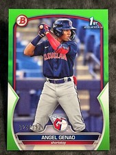 2023 Bowman 1st PROSPECT ROOKIE GREEN BORDER Angel Genao 024/399