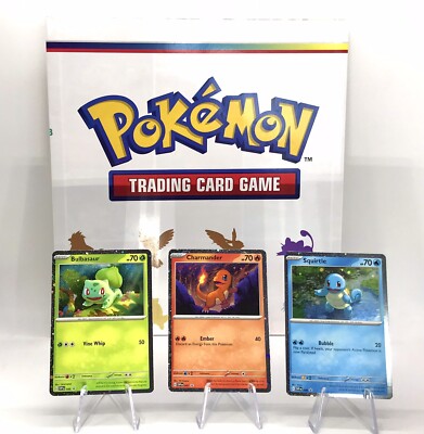 POKÉMON 151 - KANTO STARTER PROMOS WITH POSTER! Pokémon 151 Poster  Collection