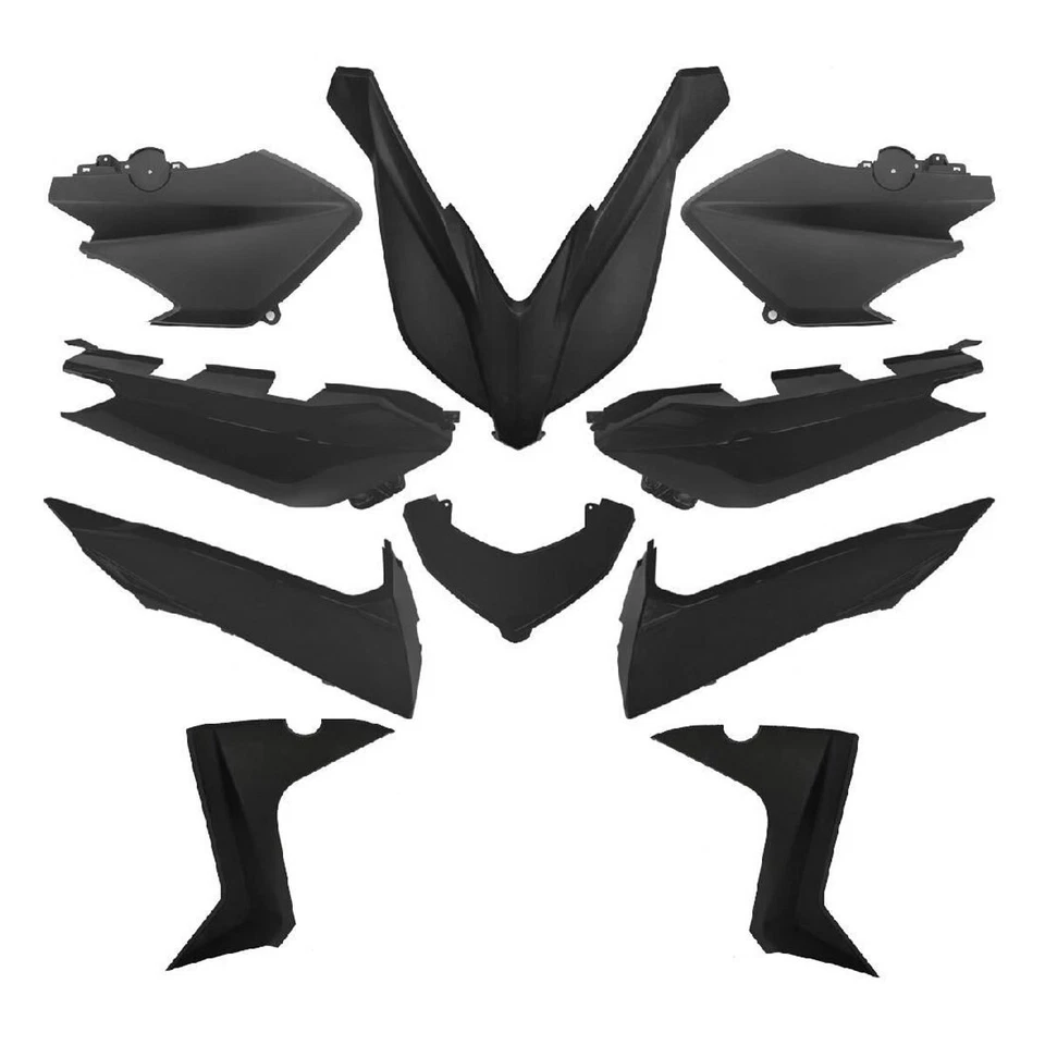 Verkleidung Kit 11 teile Yamaha X-max schwarz Mat
