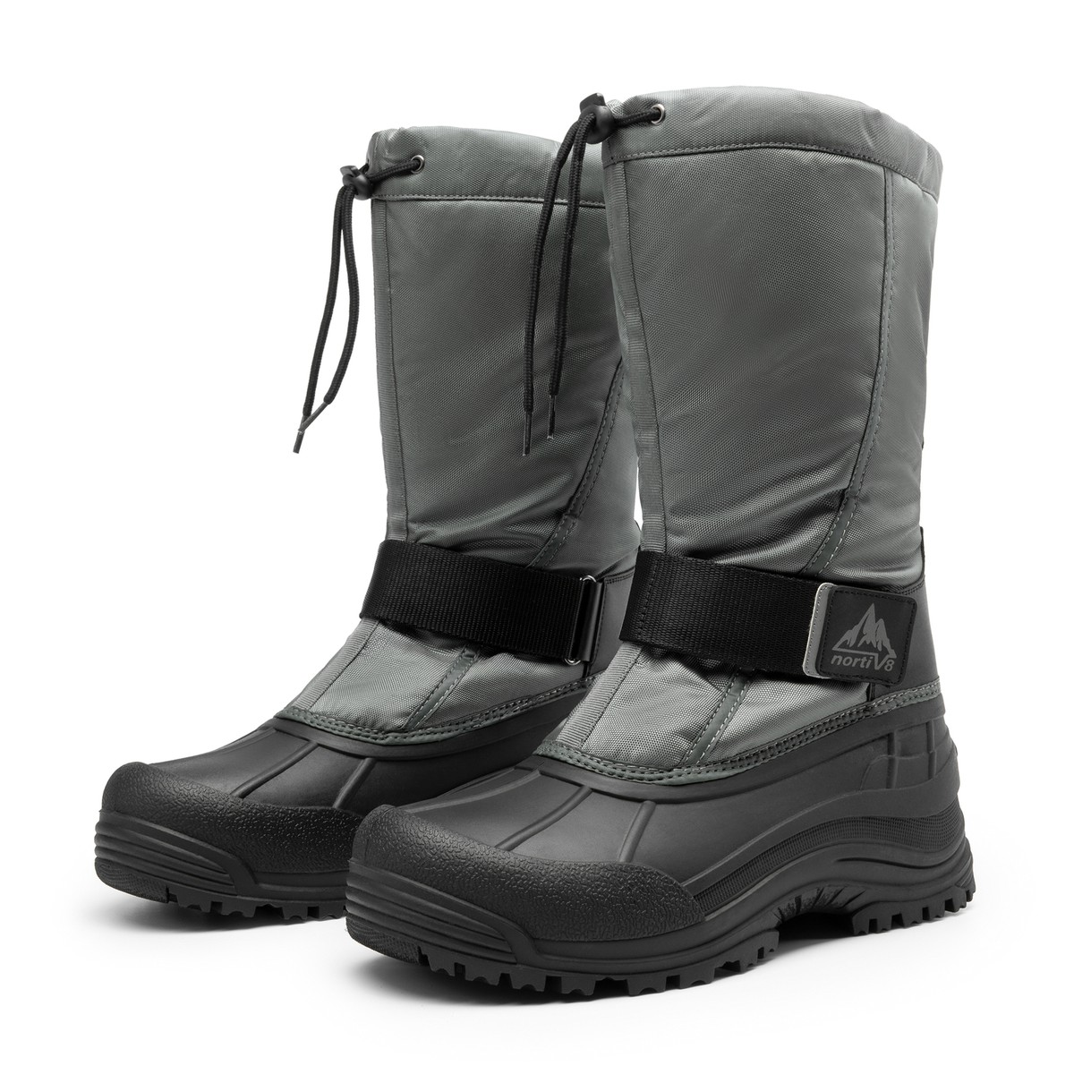 Men Snow Boots Waterproof Mid-Calf Fur Lined Insulated 