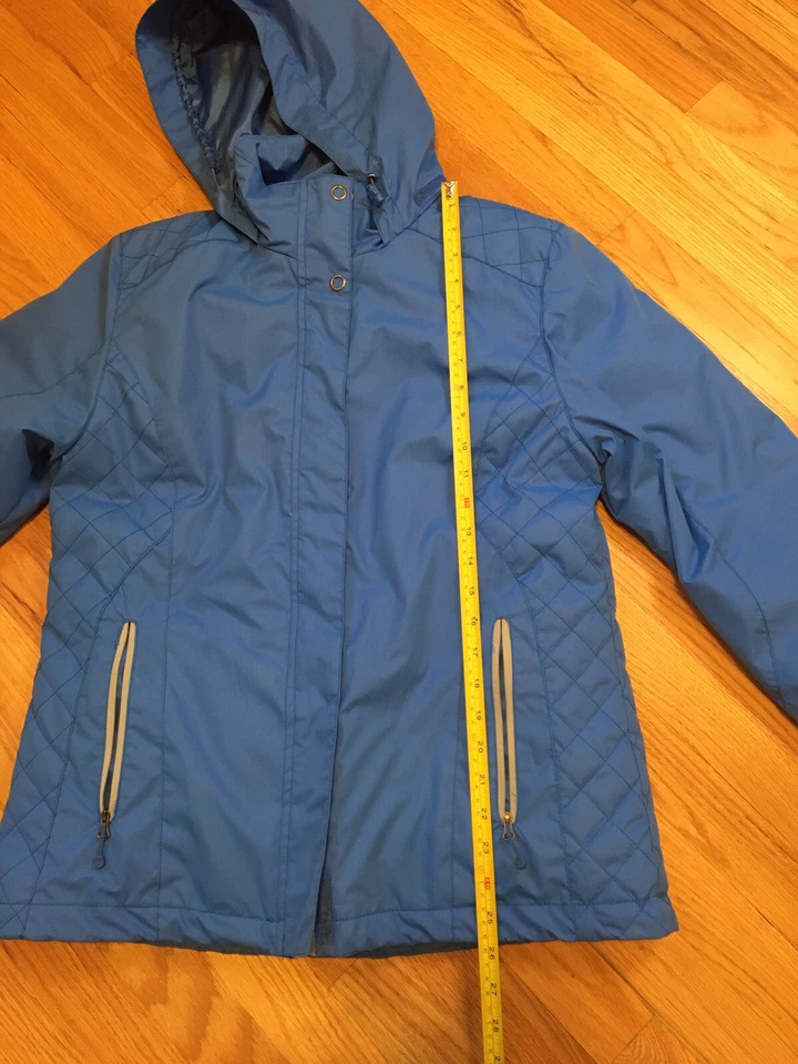 Chaqueta de invierno para mujer blanca Sierra 3 en 1 azul mediana M Shell abrigo parka ¡EXCELENTE ESTADO! Foto 3 de 4