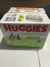 Huggies Natural Care Sensitive Baby Wipes, Unscented, 6 Flip-Top Packs (288 Ct).