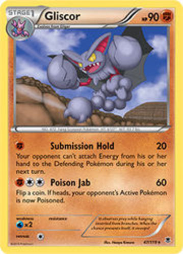x4 Gliscor - 47/119 - Rare Pokemon XY Phantom Forces M/NM English