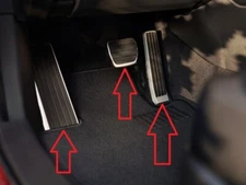 Mazda 3, CX-30, CX-50, CX-90  Alloy Pedal Pads (Accelerator, Brake and Footrest)