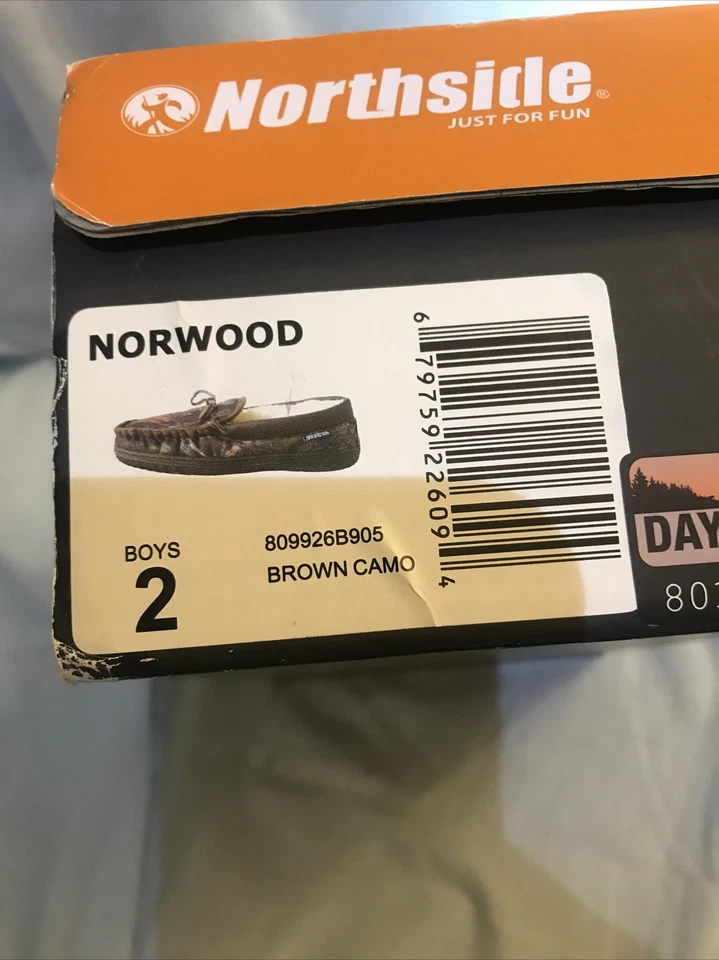 Northside Mens Norwood Brown Camo Mule Slippers Size 2 Boys - Image 2 of 4