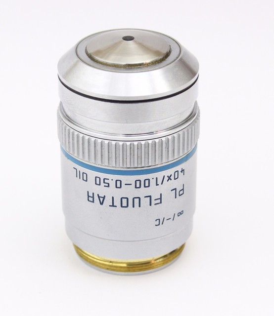 Leica PL FLUOTAR 40X 1.00 0.5 Oil ∞ Infinity Microscope Objective eBay