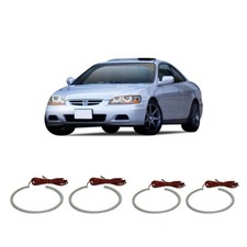 Bright White Led Headlight Halo Ring Kit For Honda Accord 98-02