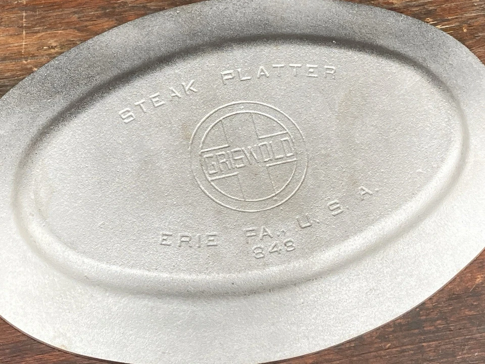 Griswold Cast Iron #848 Steak Platter In Duo Chrome Finish - Image 2 of 4
