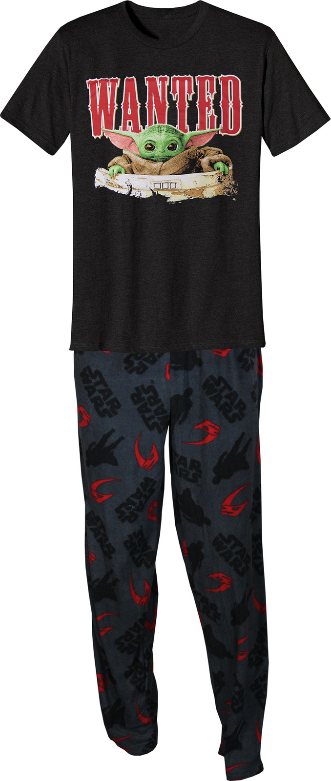 Пижамный комплект Звездные войны: Мандалорец, которого хотел ребенок, Серый, Средний размер