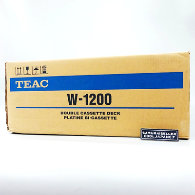 TEAC Double Cassette Deck W-1200 Silver 100V High Quality Sound