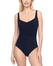 Gottex L2427 Beaute Luxury Sweetheart Neck One Piece Swimsuit Size US 10