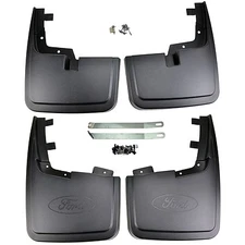 NEW OEM 21-26 Ford F-150 Front Rear Mud Flaps SET Splash Guards No DRILL Kit