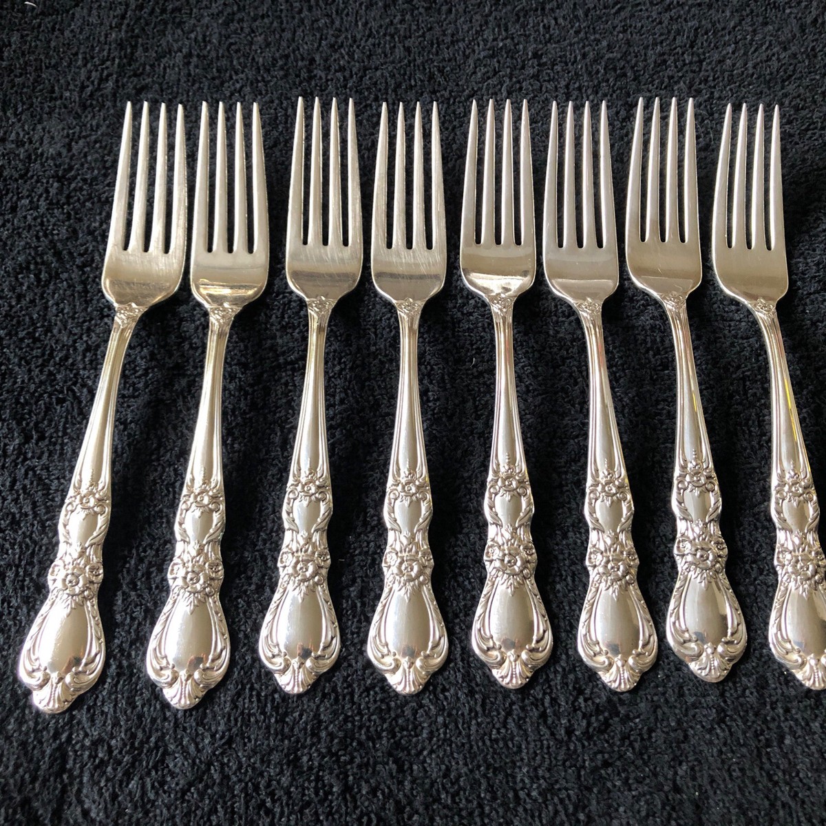 Set of 8 - Vintage c 1953 HERITAGE 1847 Rogers Silverplate Set of 8 - Vintage c 1953 HERITAGE 1847 Rogers Silverplate