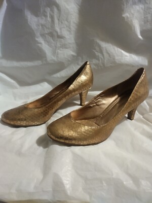 Bcbgeneration Shoes Bcbg Gumby Gold Pumps Heels Size