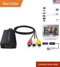 Compact HDMI to AV Converter Compatible with Roku, Fire Stick, Xbox  More