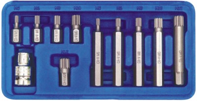 Schraubendreher Spline Vielzahn XZN Bit-Satz Bitset 11-tlg M5-M12