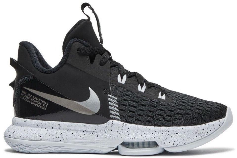 Nike LeBron Witness 5 Black Metallic Silver for Sale