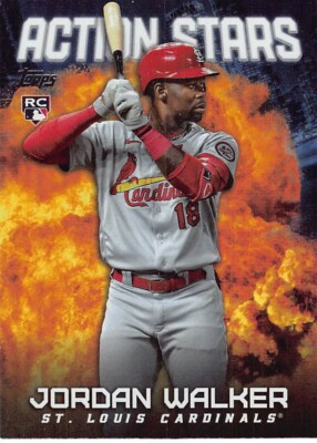 2023 Topps Jordan Walker RC Action Stars Insert #AS-12 NM/MT ST. LOUIS CARDINALS
