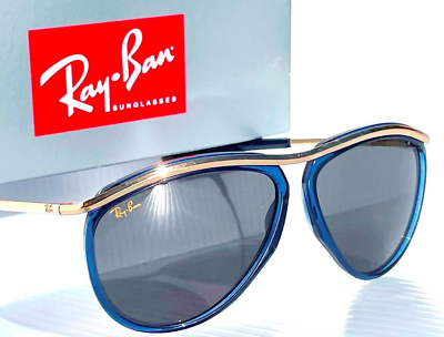 Ray Ban OLYMPIAN AVIATOR Gold BLUE frame w Gray Lens  display picture 3