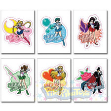 Sailor Moon Character Anime Sticker Set GE-89005 Licensed OOP Vintage