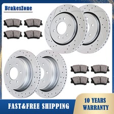 Front & Rear Brake Rotors Pads fit for Ford F-150 Manual Parking 2012-20 Brakes