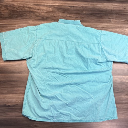 Vintage Hot Buttered Shirt Mens Large Blue Button Down Surf Australia 80 90s - Picture 7 of 7