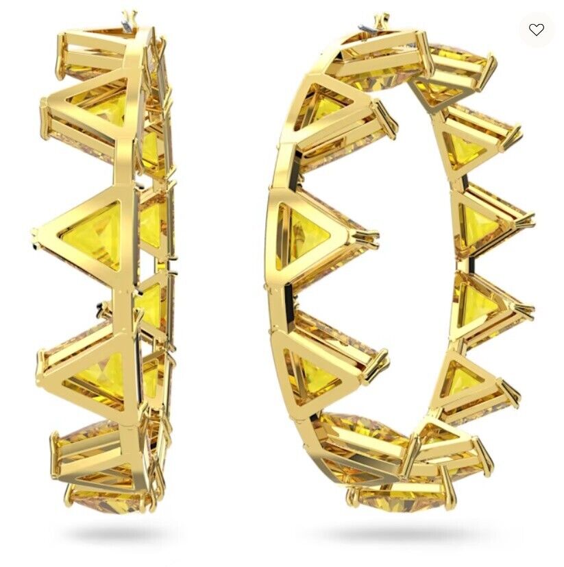 Swarovski 5630821 Ortyx earrings jewelry hoops large yellow Swarovski 5630821 Ortyx earrings jewelry hoops large yellow