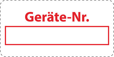 VOID Sicherheitssiegel 40x20mm, Label Aufdruck: ''Geräte-Nr.''  ES-VOID300