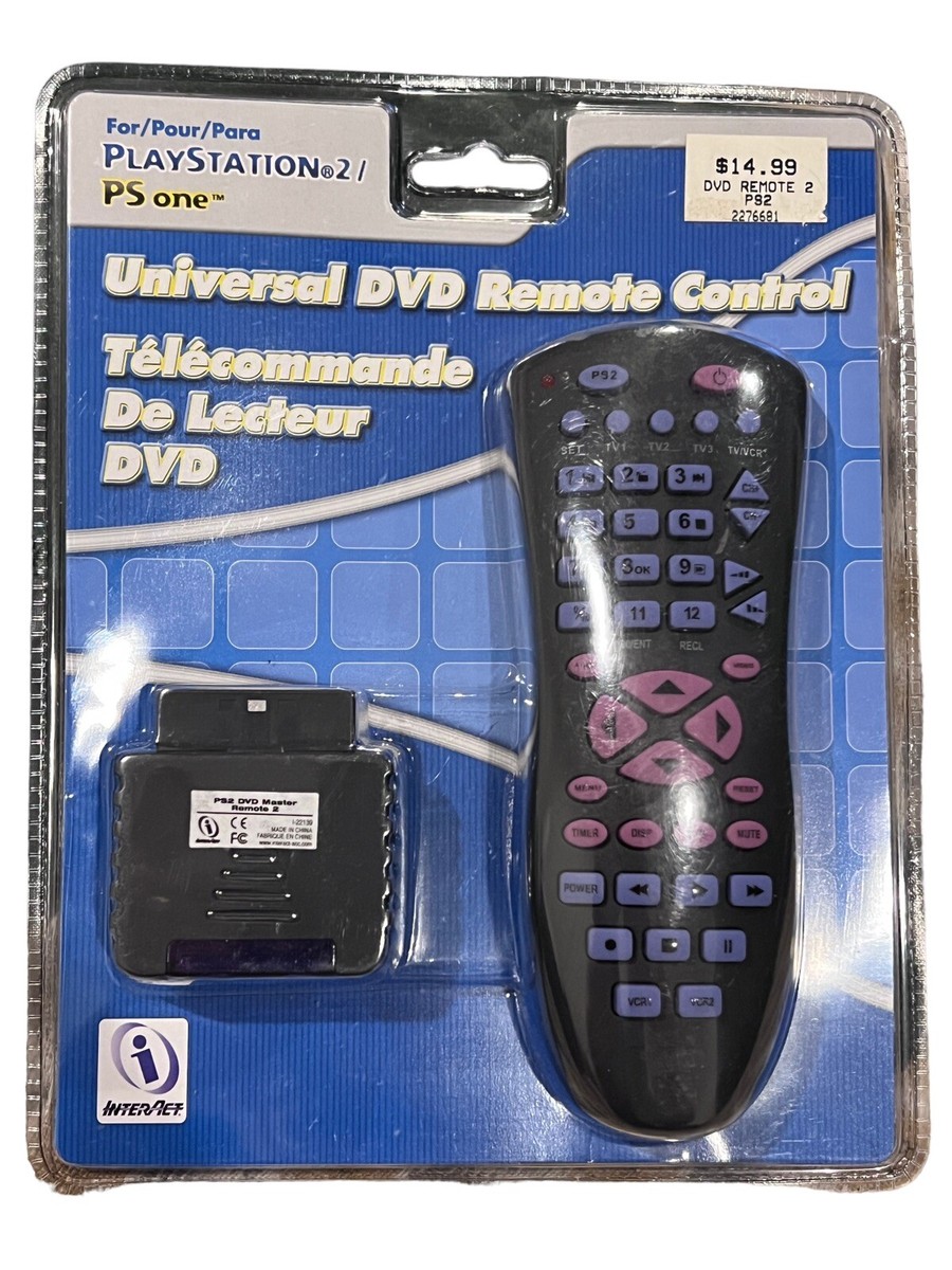 InterAct Universal DVD Remote Control for PlayStation 2 PS2 PS One