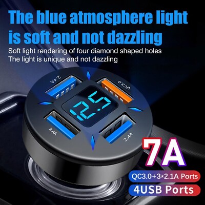 12V Digital LED Display Voltmeter Voltage Gauge Panel Meter For Car Motorcycle 