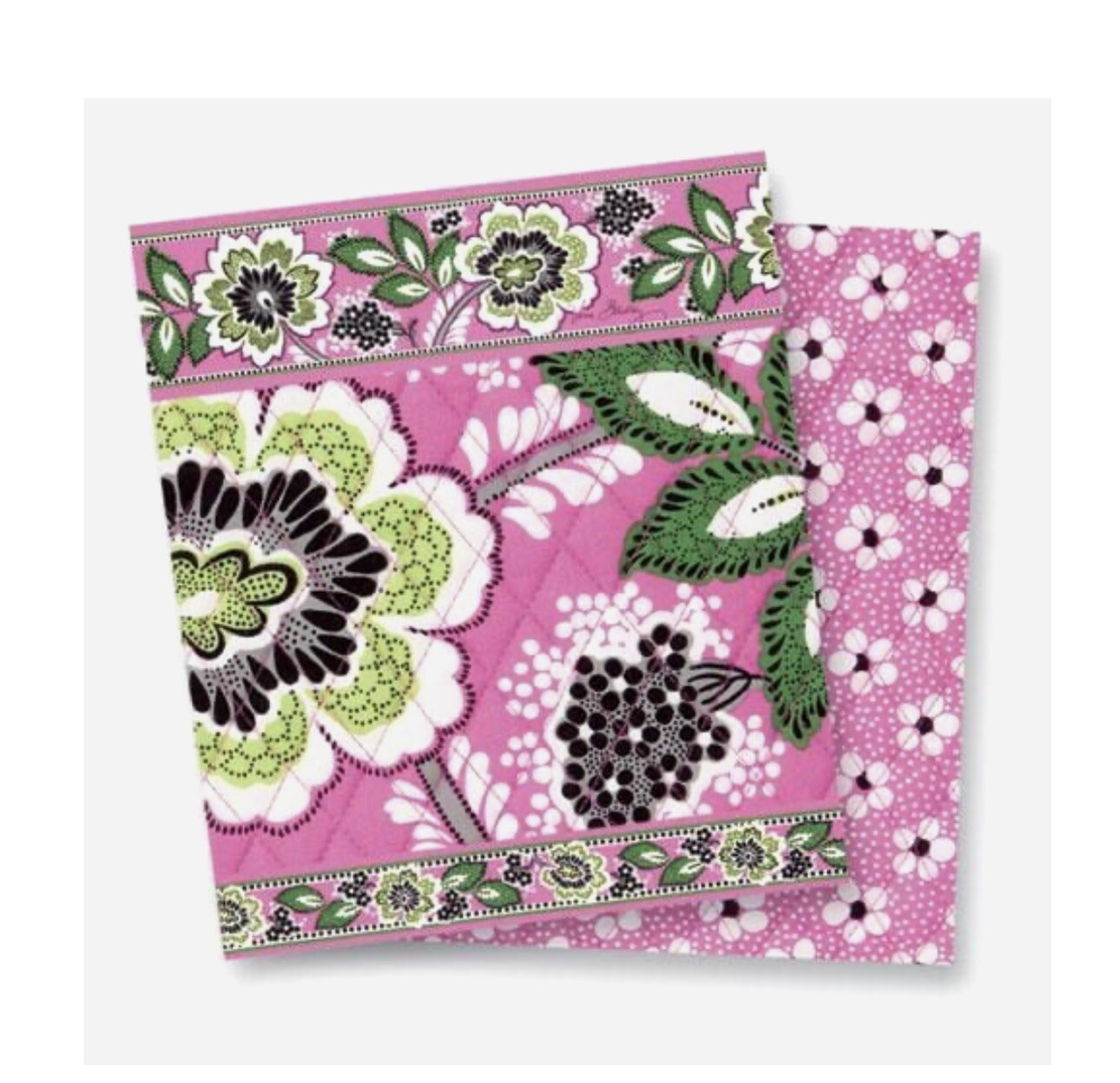 Vera Bradley Priscilla Pink Medium Duffel Bag, Pink and Green, EUC eBay