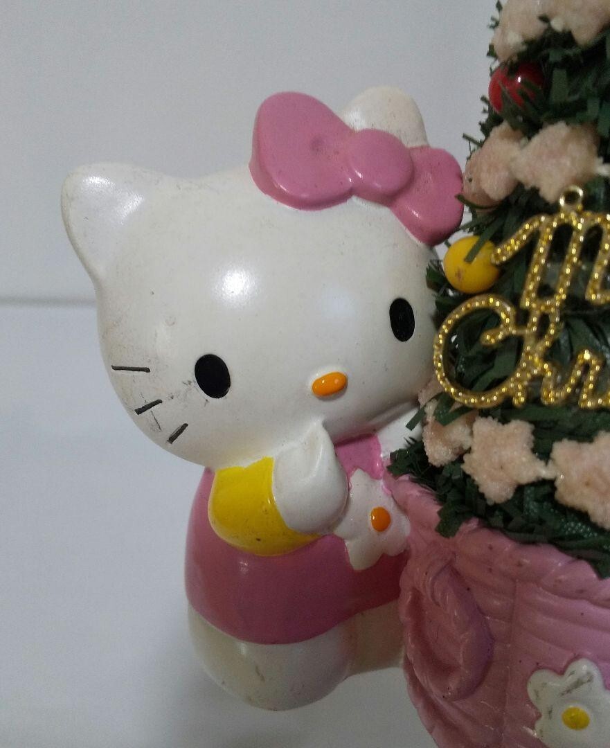 Sanrio Hello Kitty Hana Kitty Christmas Tree Tree Figurine Retro USED