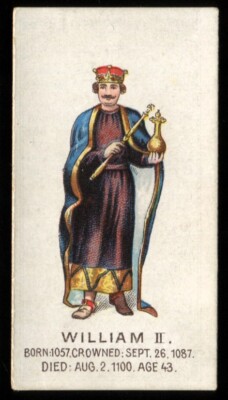 Tabakkarte, Godfrey Phillips, KINGS & QUEENS OF ENGLAND, 1925, William II, #26