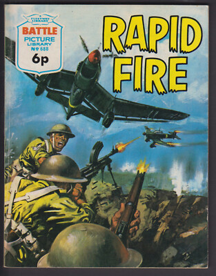 Battle Picture Library Comic - Vintage No. 688 'Rapid Fire' gd