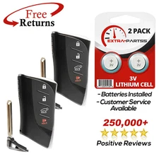 2 For 2020 2021 2022 Lexus UX200 Keyless Entry Smart Remote Key Fob 4b SUV