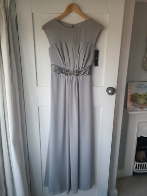 Lanamarie by Ariella House Of Fraser Bridesmaid Prom Dress Size 10 Silver |  eBay