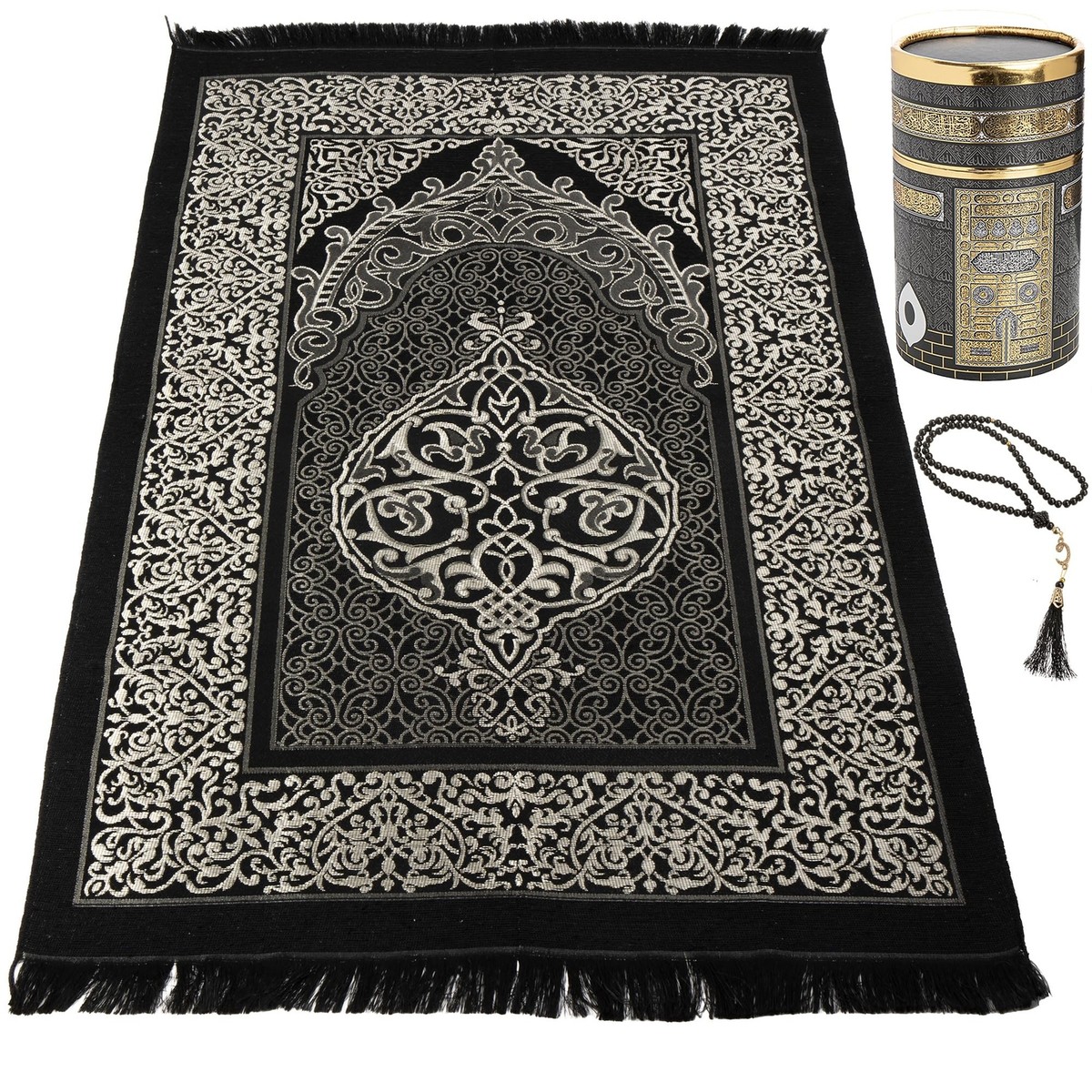 Modefa Turkish Islamic Prayer Mat | Thin Woven Chenille Janamaz