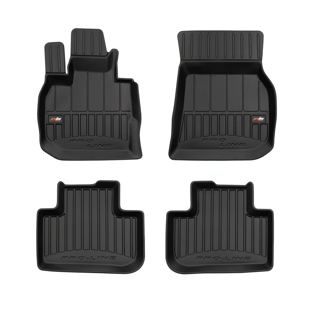 Serie 4 Tappeti - Tappetini In Moquette Neri Per Bmw X3 E83 Dal 2003 Al 2011
