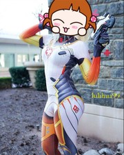 Juego OW Overwatch Dva Mercy Disfraz Ángel Juegos con disfraces Mono Halloween Zentai