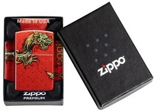 540 FUSION Genuine ZIPPO Lighter&nbsp;48513 ZIPPO DRAGON BOLD RED