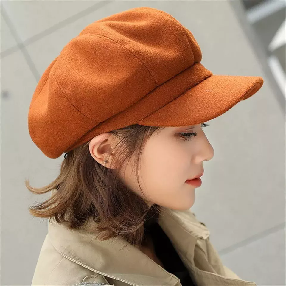 9788 Retro England Style Ladies Womens Girls Beret Baker Boy Peaked Cap fe3b49b1-bf07-4422-93b0-  main image 4