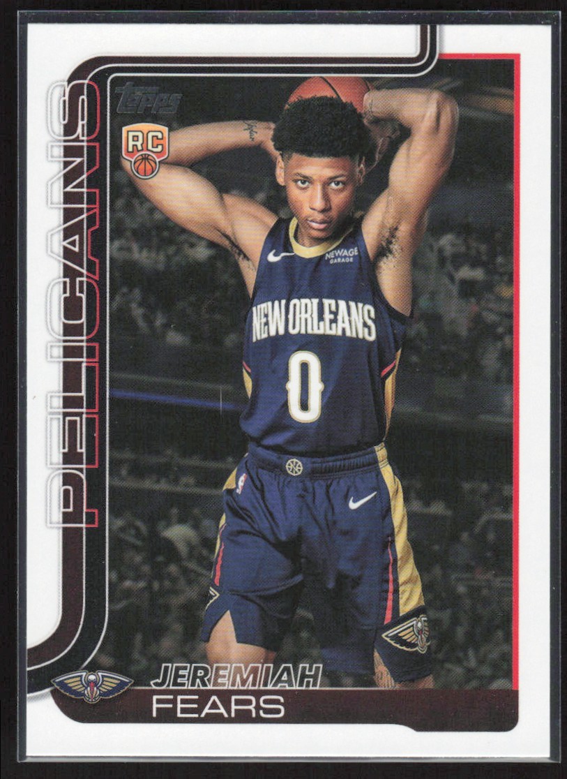 2025-26 Topps Jeremiah Fears Rookie New Orleans Pelicans #207