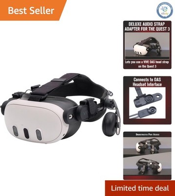 Oculus Quest 3 Sweatproof Headset Adapter - Easy Install for Deluxe Audio Strap
