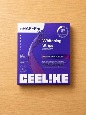 CEELIKE nHAP Pro Whitening Strips Cedar Mint Flavor Dual Action Fusion 14 Strips