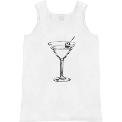 Trägertop / Tanktop ''Cocktailglas mit Olive'' für Erwachsene (AV051585)